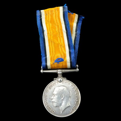 Lot 20 - A British War medal, to 132464 Pte P D Amos,...