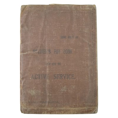 Lot 280 - A Great War Military Police paybook, identity...