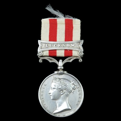 Lot 30 - An Indian Mutiny Medal with Lucknow clasp, to...