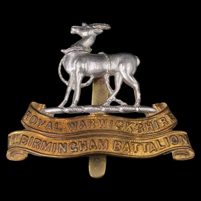 Lot 109 - 14th Service (1st Birmingham) Battalion Royal...