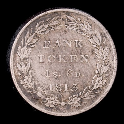 Lot 603 - A George III 1813 one shilling and six pence...