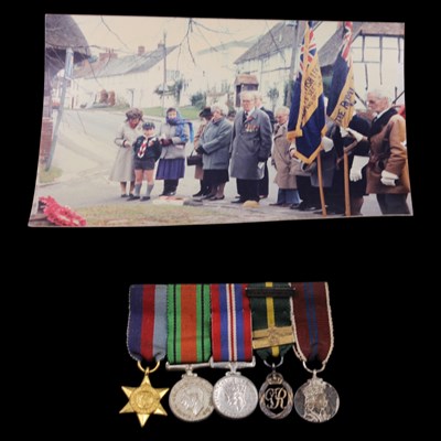 Lot 31 - A Second World War and later miniature medal...