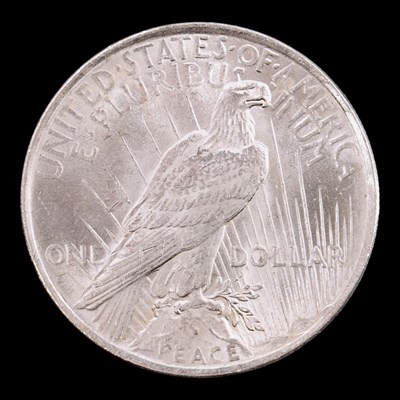 Lot 608 - A USA 1922 silver "Peace" dollar coin
