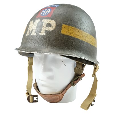 Lot 304 - A Second World War US "front-seam" M1 steel...