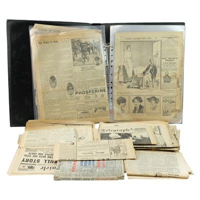 Lot 238 - A group of Great War and later newspapers and...