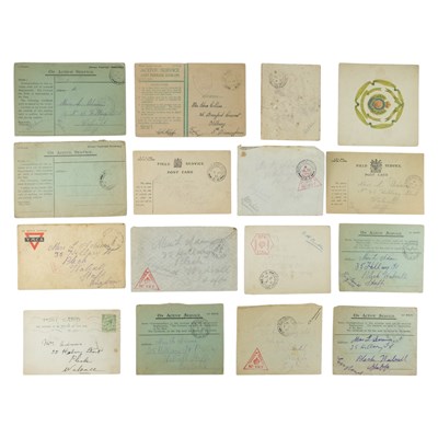 Lot 239 - Great War field and active service correspondence