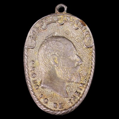 Lot 113 - An Edwardian silver Gordon Highlanders charm...