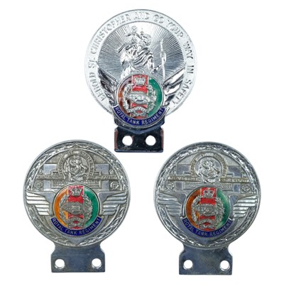 Lot 185A - Three QEII Royal Tank Regiment St Christopher...