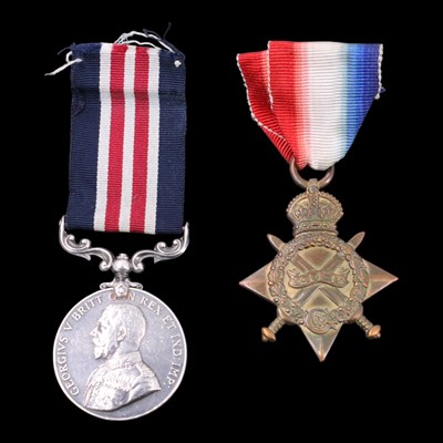 Lot 5 - A George V Military Medal, together with a...