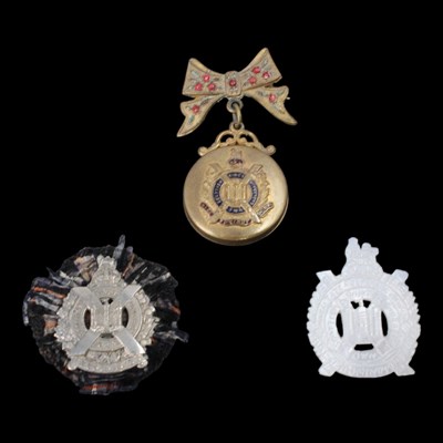 Lot 142 - Three King's Own Scottish Borderers sweetheart...