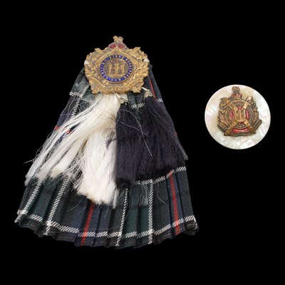Lot 143 - Two King's Own Scottish Borderers sweetheart...