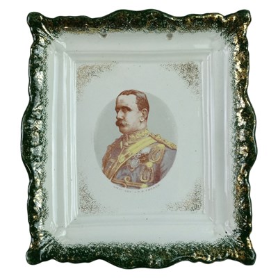 Lot 196 - A Boer War period lustre plaque, bearing a...