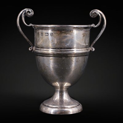 Lot 1161 - A late Victorian diminutive silver trophy cup,...