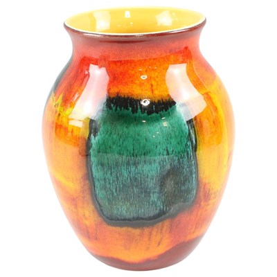 Lot 960 - A Poole Pottery "Gemstone" baluster vase,...