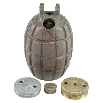 Lot 236 - A Great War British No 5 (Mills) grenade body...