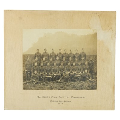 Lot 204 - A 1915 unit photograph of 1/4th King's Own...