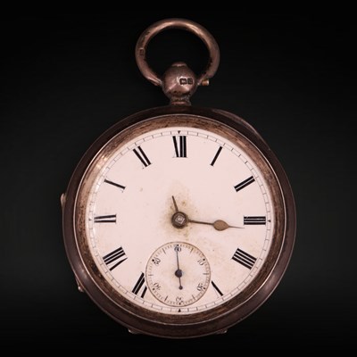 Lot 1355 - An Edwardian silver pocket watch, having a...