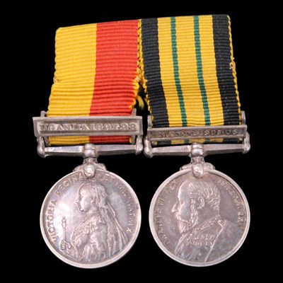 Lot 8 - A Victorian and Edwardian miniature medal pair,...