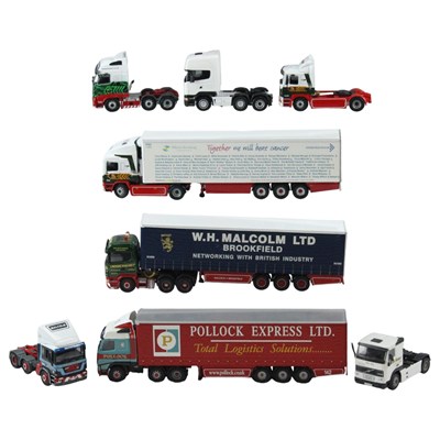 Lot 724 - A quantity of Corgi diecast toy trailer trucks...