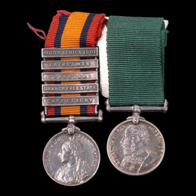 Lot 12 - A Boer War period miniature medal...