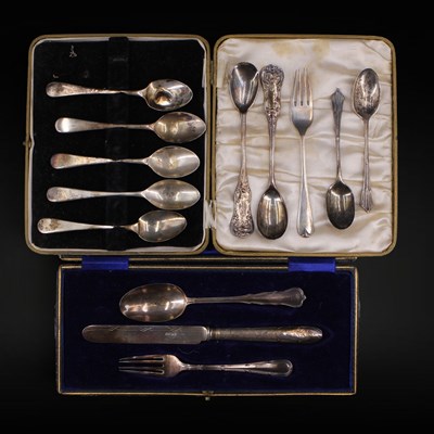 Lot 1167 - Sundry Victorian and early 20th Century silver...
