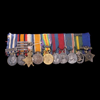 Lot 13 - A Victorian and later miniature medal group,...