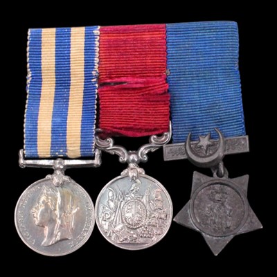 Lot 22 - A Victorian miniature medal trio, comprising...