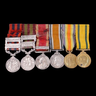 Lot 28 - A Victorian and later miniature medal group,...