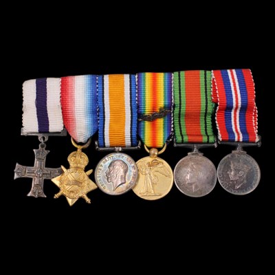 Lot 37 - A Great War and later miniature medal group,...