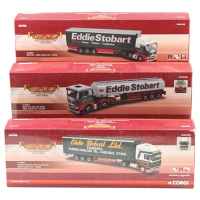 Lot 740 - Three Corgi "Hauliers of Renown" Eddie Stobart...