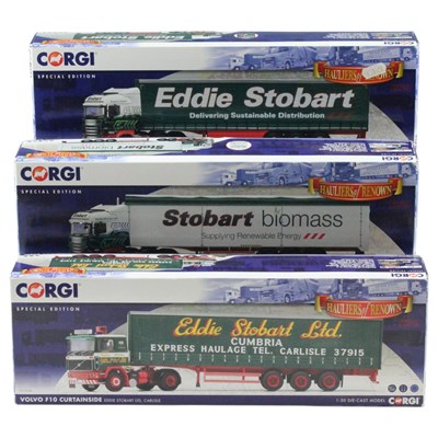 Lot 742 - Three Corgi "Hauliers of Renown" Eddie Stobart...