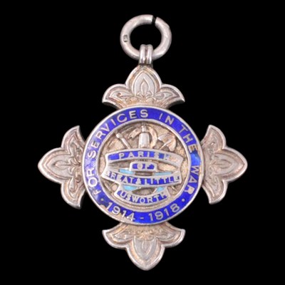 Lot 31 - A 1919 silver Great War tribute medal, to...