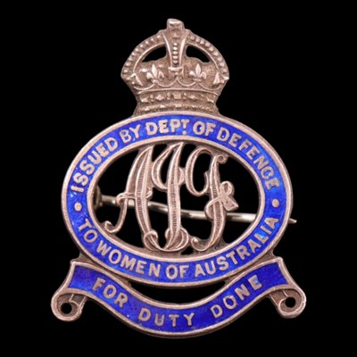 Lot 59 - A Great War Australian Imperial Force "female...