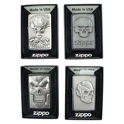 Lot 541 - Four boxed Zippo lighters, comprising "Shadow...
