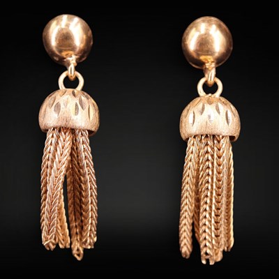 Lot 1274 - A pair of 1970s 9 ct gold...