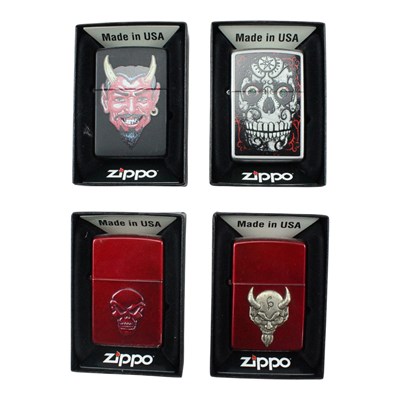 Lot 547 - Four boxed Zippo lighters, comprising "Old...