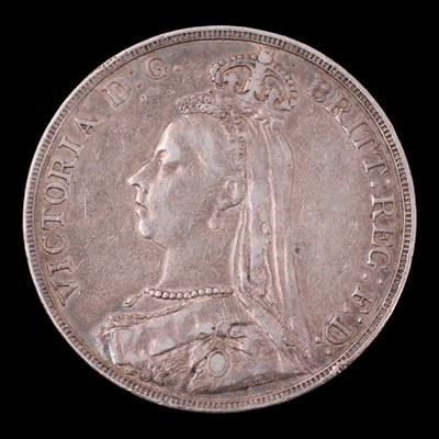 Lot 392 - A Queen Victoria 1891 silver crown coin