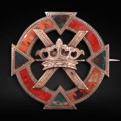 Lot 1237 - A Victorian Scottish silver and...