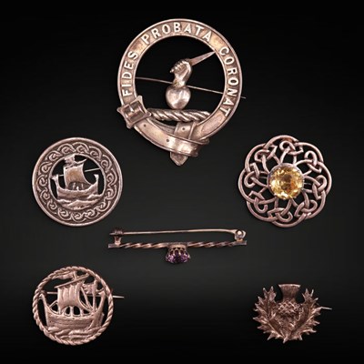 Lot 1238 - A 1970s Scottish John Hart silver Celtic...