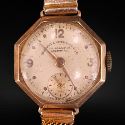Lot 1352 - A lady's 1950s Goldsmiths & Silversmiths Co 9...