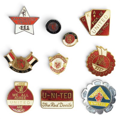 Lot 588 - A group of ten Manchester United Football Club...