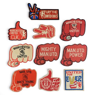 Lot 594 - A group of ten Manchester United Football Club...