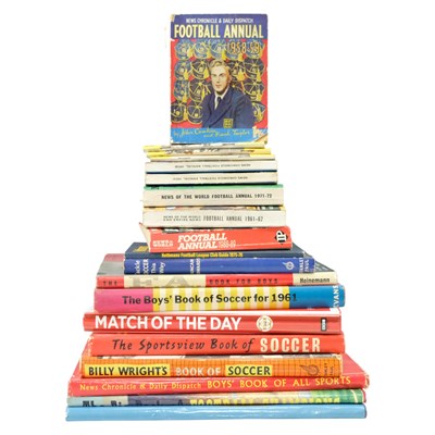 Lot 339 - A quantity of football books and annuals,...