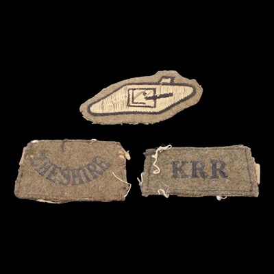 Lot 162 - Second World War Cheshire Regiment and King's...