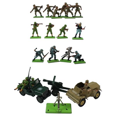 Lot 750 - A group of Britains diecast and composition...