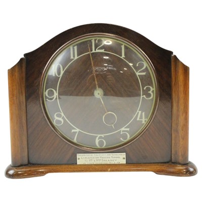 Lot 1362 - A mid 20th Century Smiths presentation mantle...