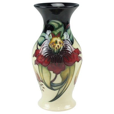 Lot 954 - A boxed Moorcroft "Anna Lily" vase, approx...