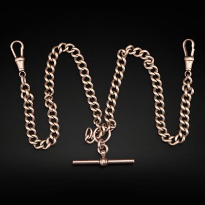 Lot 1327 - An early 20th Century base-metal curb-link...