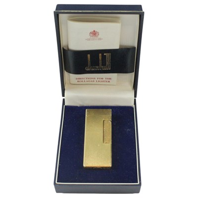 Lot 538 - A Dunhill gold-plated Rollagas cigarette...
