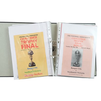 Lot 620 - A folder of 1950s and later FA Cup and...